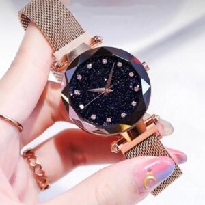 Top Class Black Color  Diamond Studded Magnet Stainless Steel