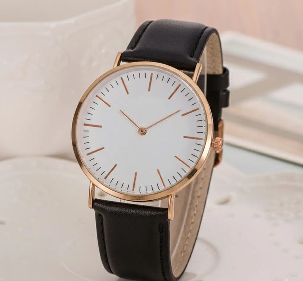 Elegant Minimalist Men's Analog Watch - Premium Brown - Image 4