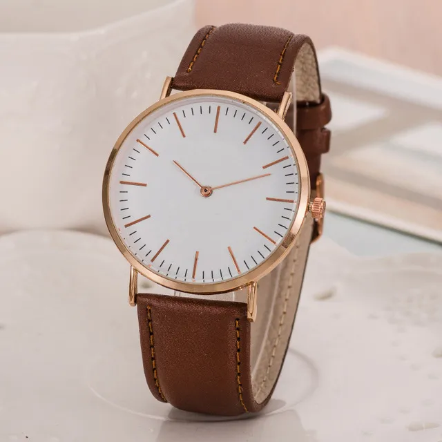Elegant Minimalist Men's Analog Watch - Premium Brown - Image 6